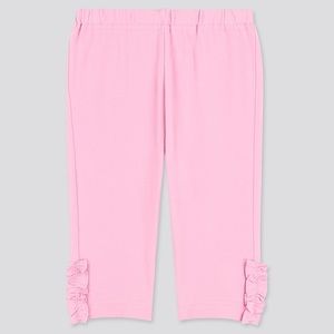 NWT* 1 pair of 12-18m Girls UNIQLO Cropped Pink Leggings